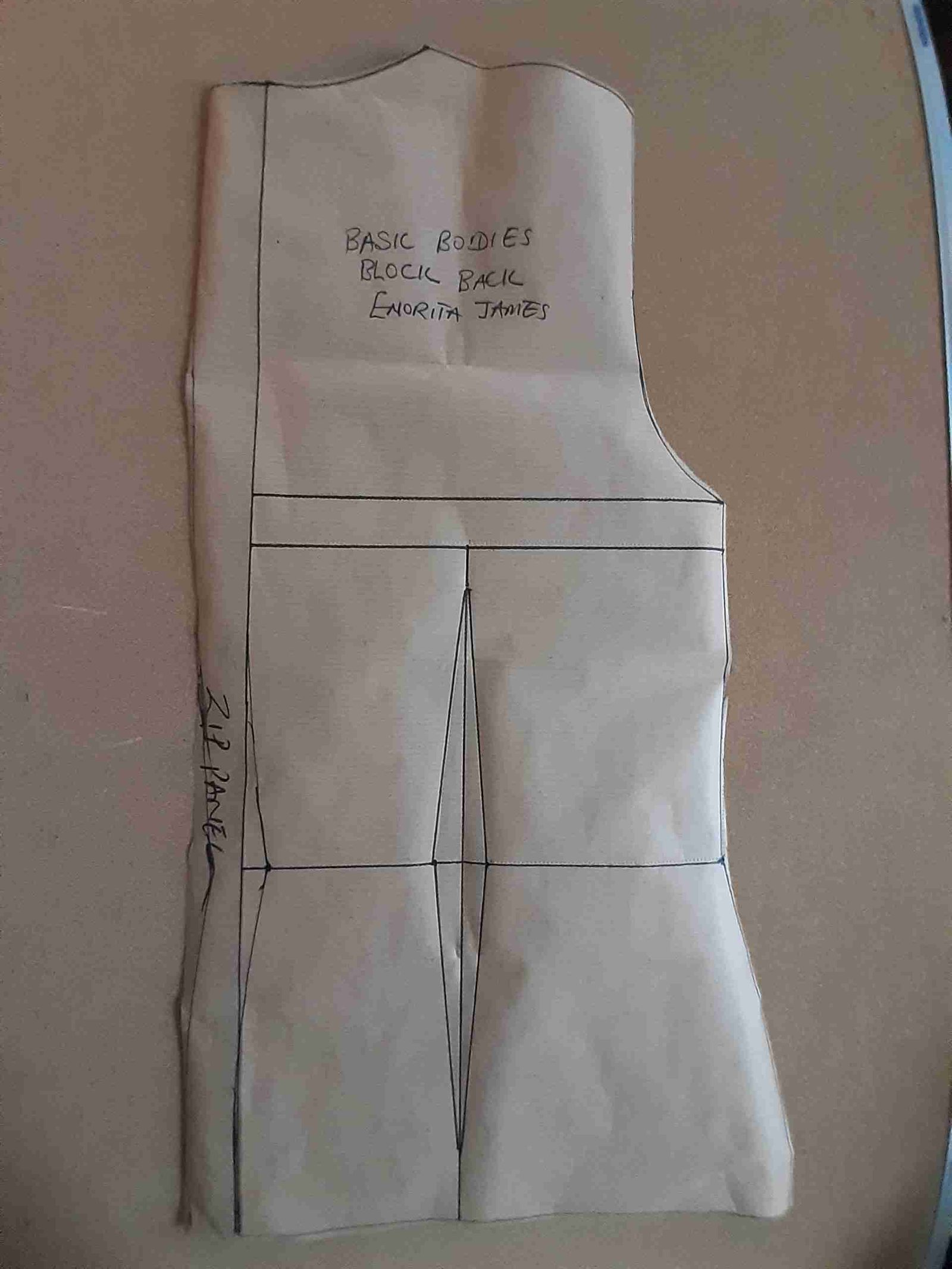 BASIC BODY BLOCK PATTERN DRAFTING FOR THE BEGINNER - SEWING PATTERNS