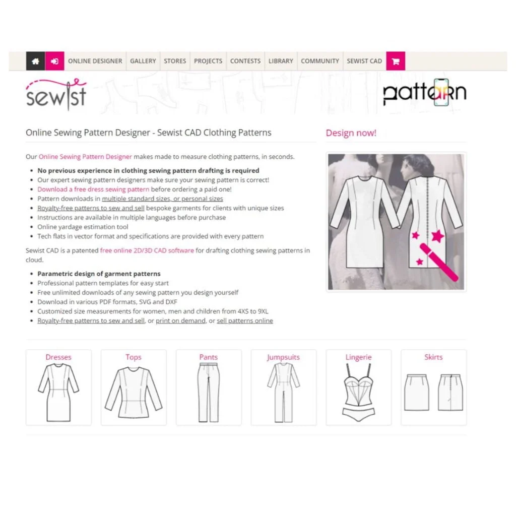 Sewist free pattern making software