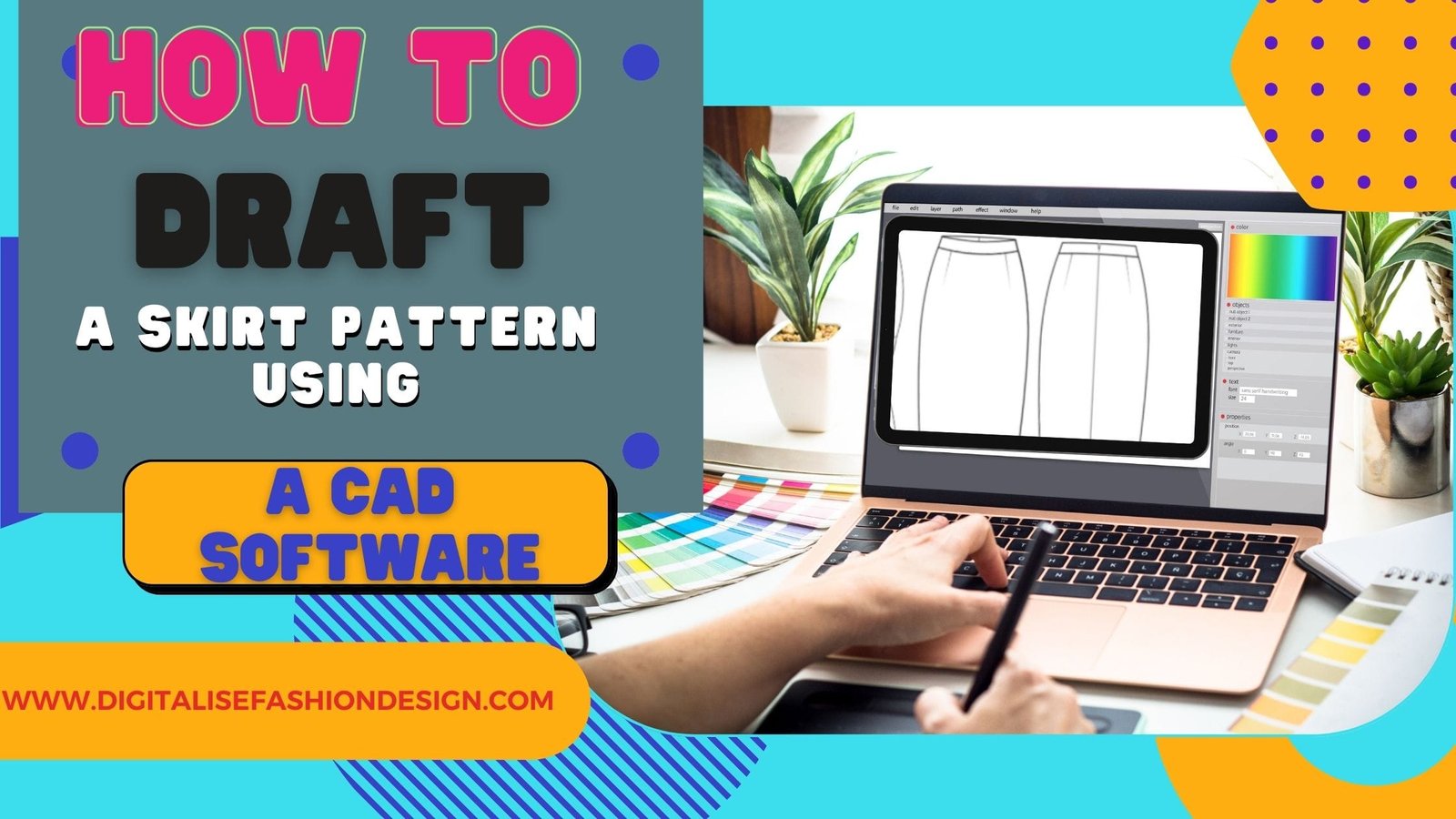 You are currently viewing Step-by-Step Guide on how to  Draft a  Skirt Pattern with CAD Tools