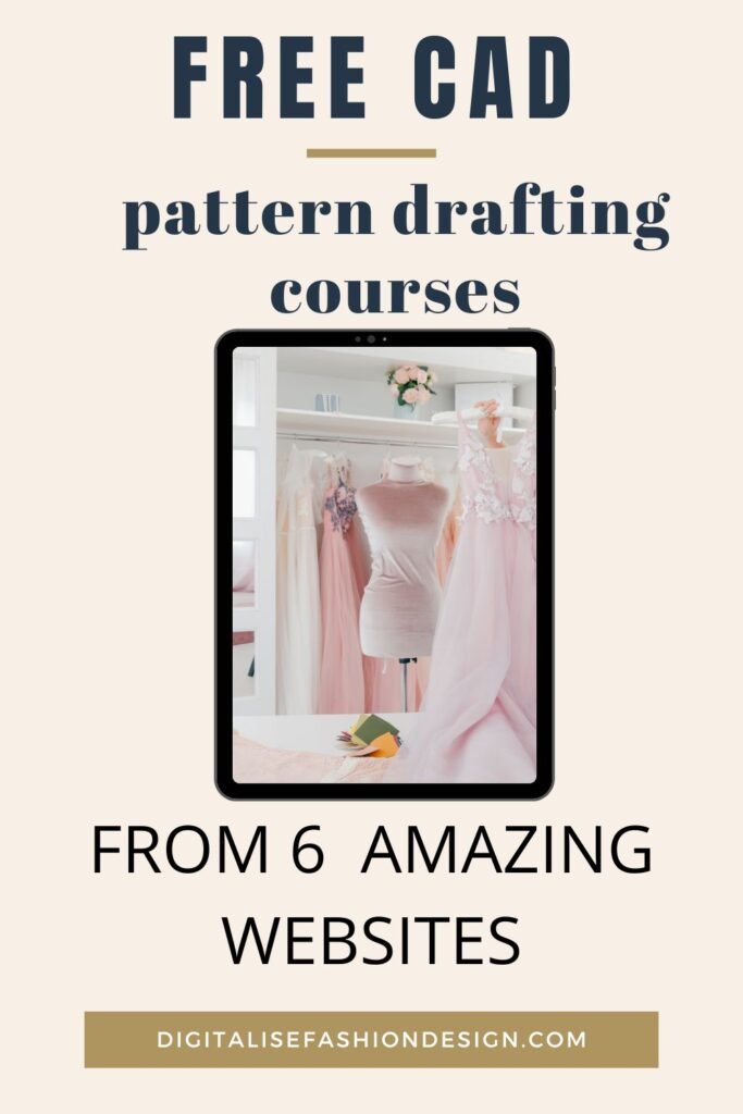 Free CAD pattern drafting course from 6 websites