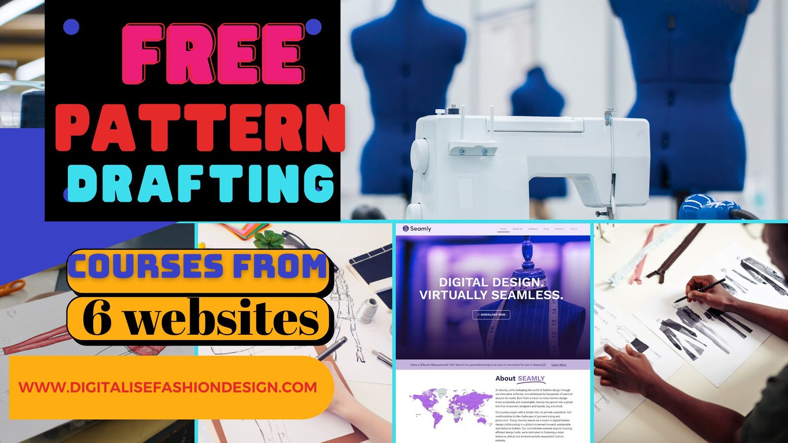 You are currently viewing Learn CAD free Pattern Drafting course Online for Free: 6 Websites to Get Started