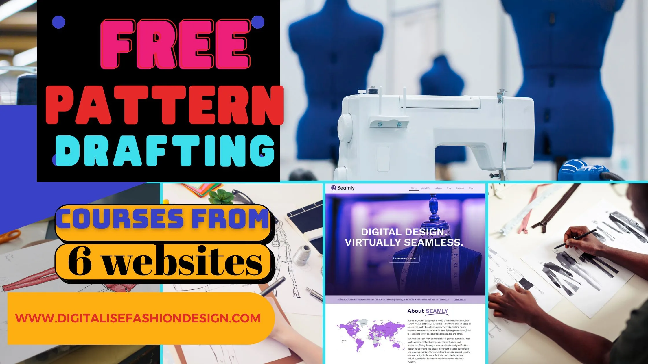 You are currently viewing Learn CAD free Pattern Drafting course Online for Free: 6 Websites to Get Started