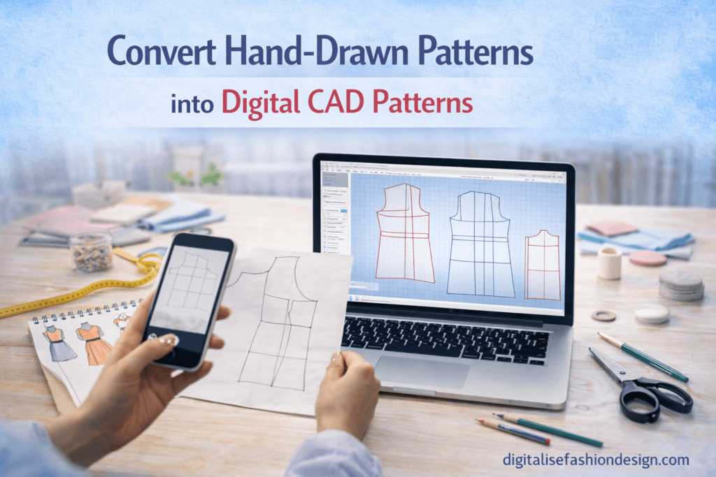 Converting patterns from paper to digital