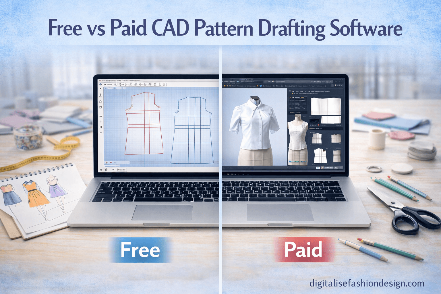 You are currently viewing Which one is better? Free-vs-Paid-CAD-Pattern Drafting Software: