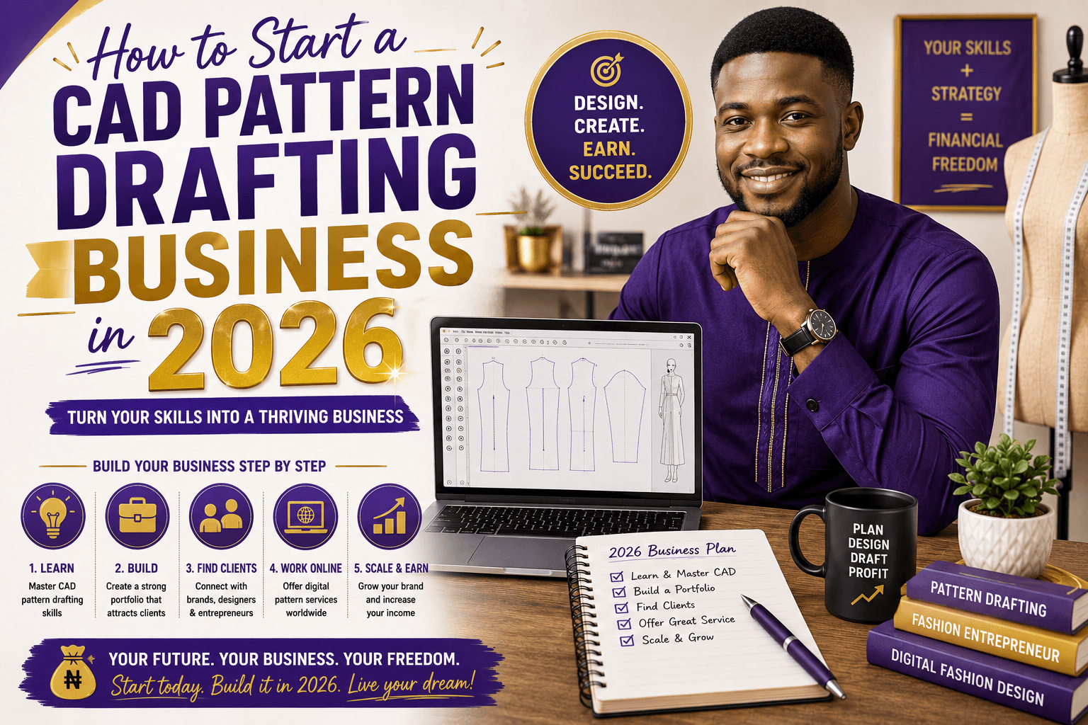 You are currently viewing How to Start a Pattern Drafting Business in 2026