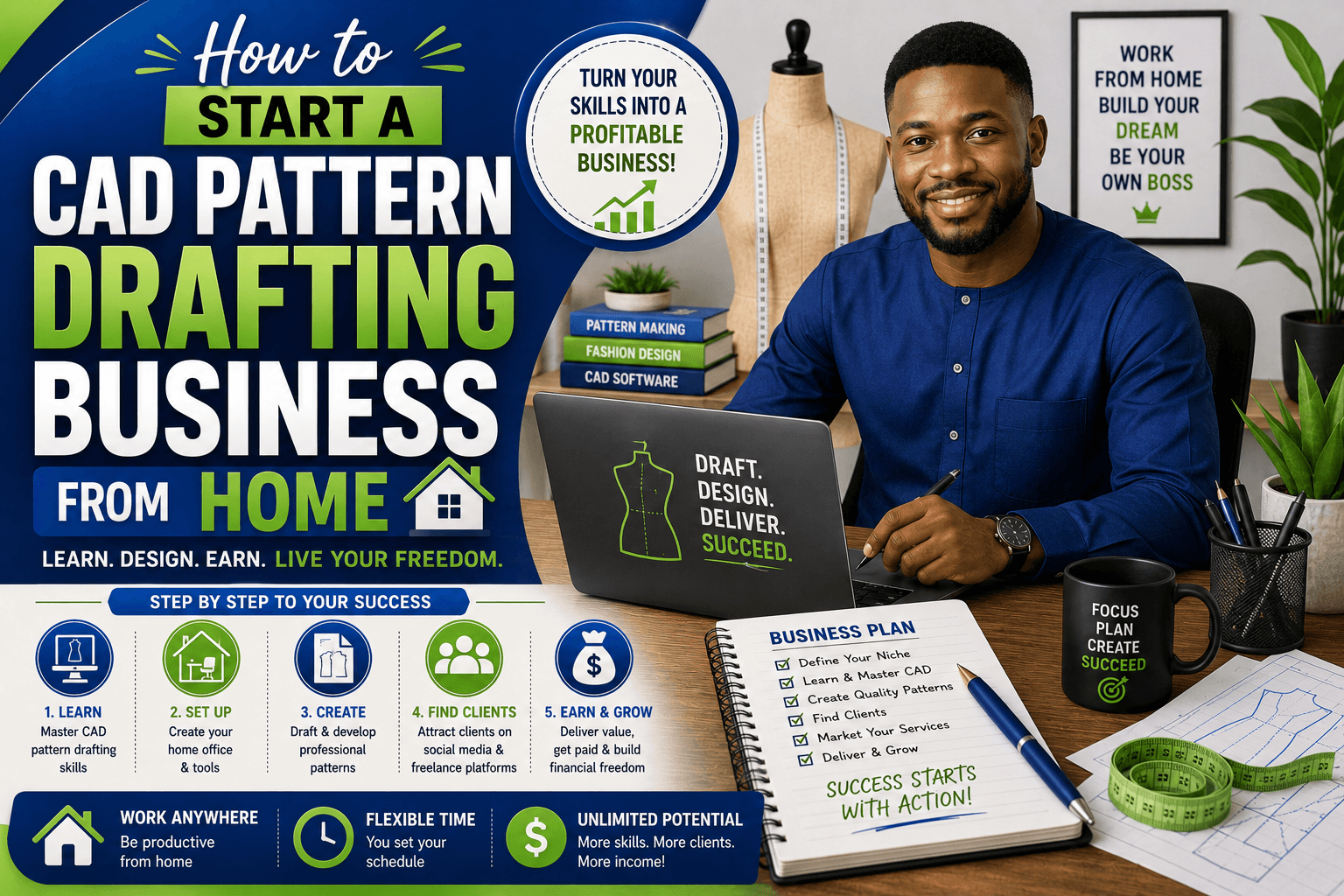 You are currently viewing How to Start a CAD Pattern Drafting Business From Home
