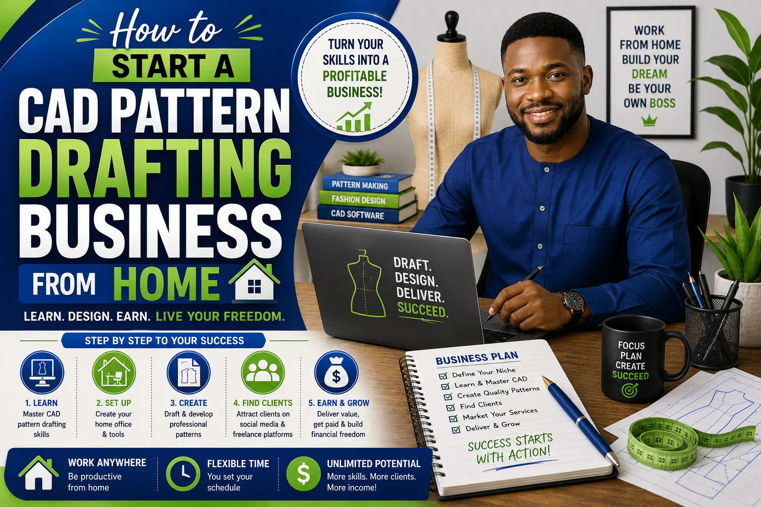 You are currently viewing How to Start a CAD Pattern Drafting Business From Home