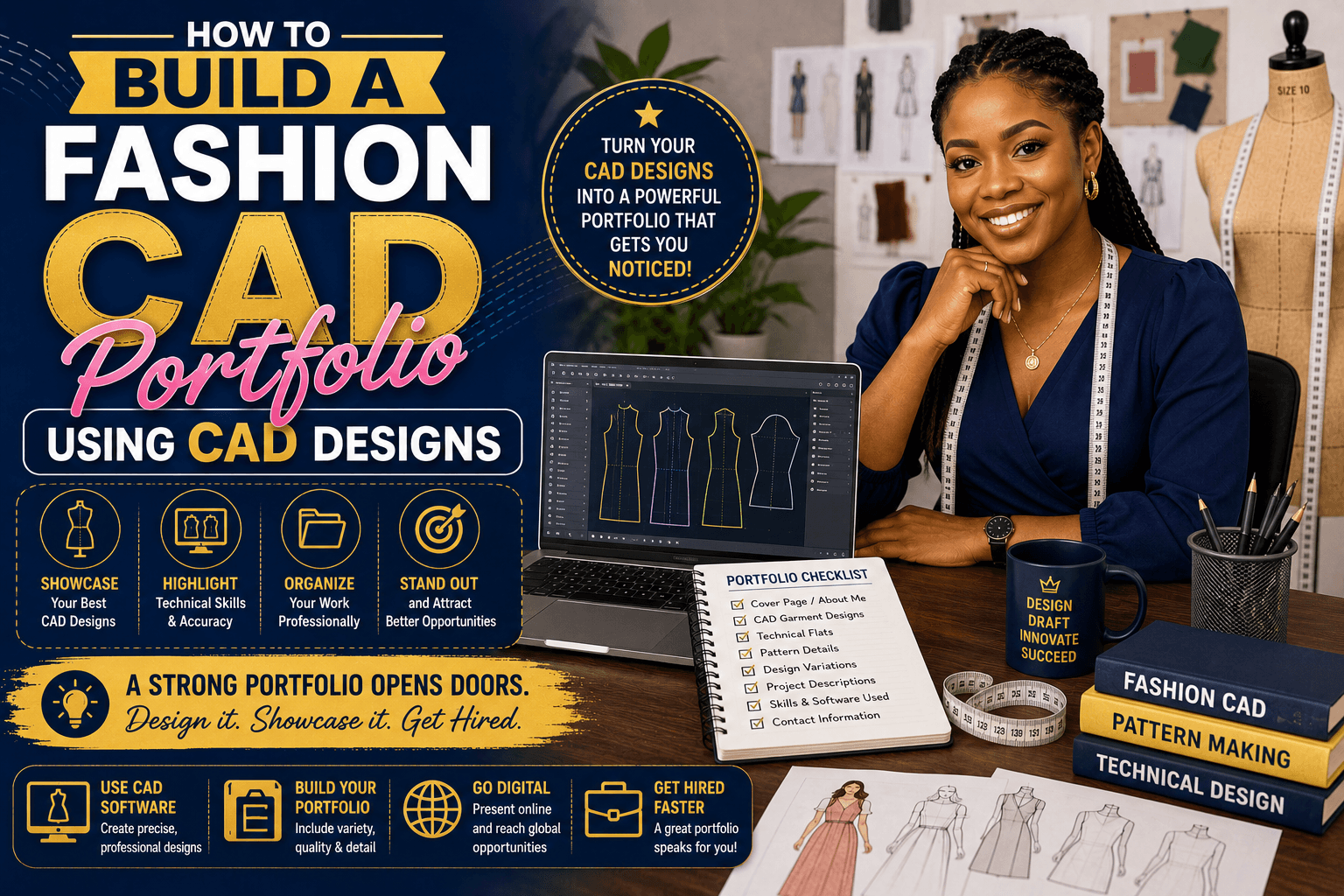 You are currently viewing How to Build a Fashion CAD Portfolio Using CAD Designs