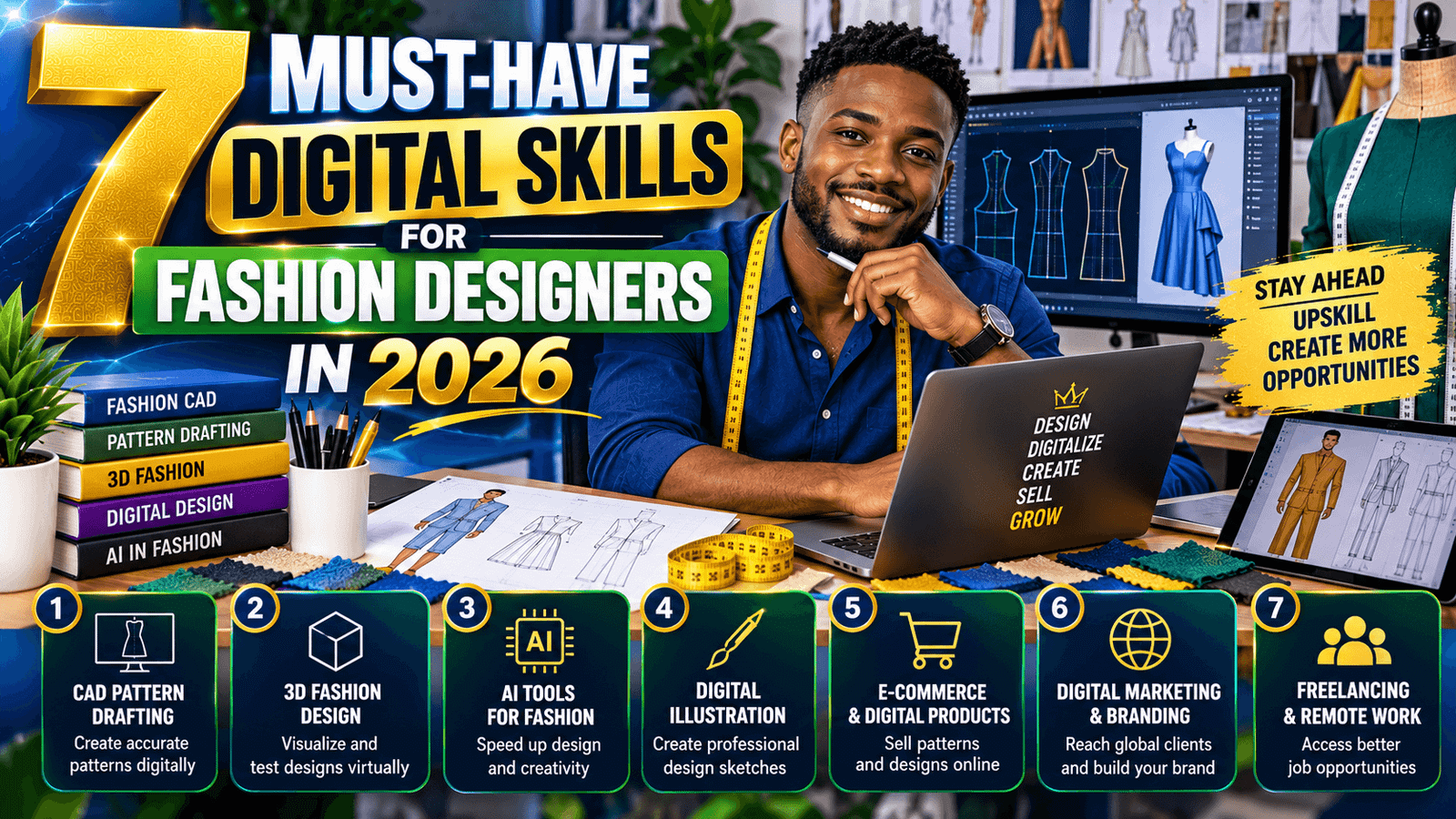 You are currently viewing 7 Must-Have Digital Skills for Fashion Designers in 2026